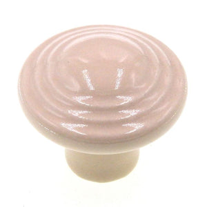 Amerock Colour Washed Ceramics Almond 1 3/8" Ringed Cabinet Knob BP1325-A