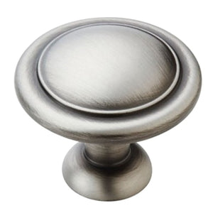 Amerock Reflections BP1387-AS 1 1/4" Antique Silver Disc Cabinet Knob Pull