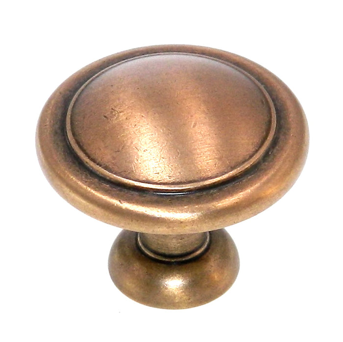 Amerock Reflections Gilded Bronze 1 1/4" Round Disc Cabinet Knob BP1387-GB
