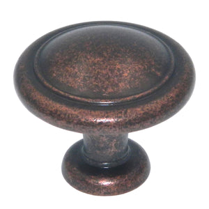 Amerock Reflections Rustic Bronze 1 1/4" Round Cabinet Pull Knob BP1387RBZ