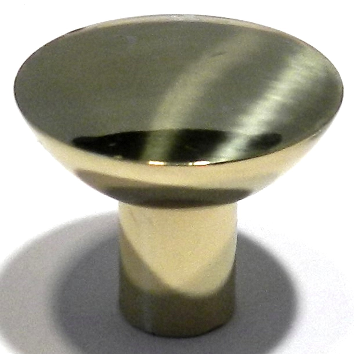 Amerock Hardware BP1416-3 Tiradores de perilla de gabinete de latón macizo de latón pulido de 1 1/8"