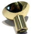 Amerock Hardware BP1416-3 Tiradores de perilla de gabinete de latón macizo de latón pulido de 1 1/8"