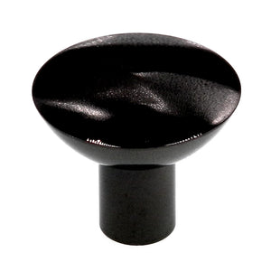 Amerock Hardware BP1416-BNB Tirador de perilla para gabinete de latón macizo, níquel negro, 1 1/8"