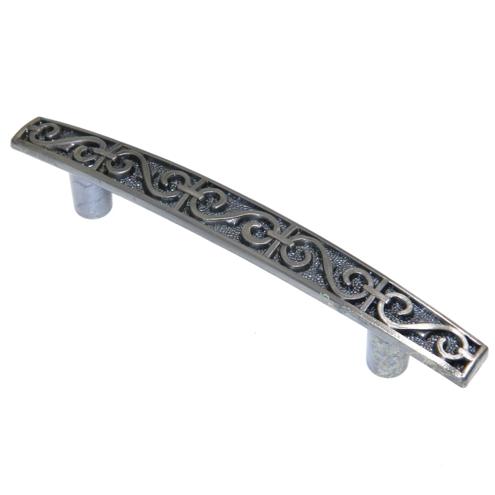 Vintage Amerock Renaissance Galleon Silver 3"cc Cabinet Bar Pull Handle BP142-39