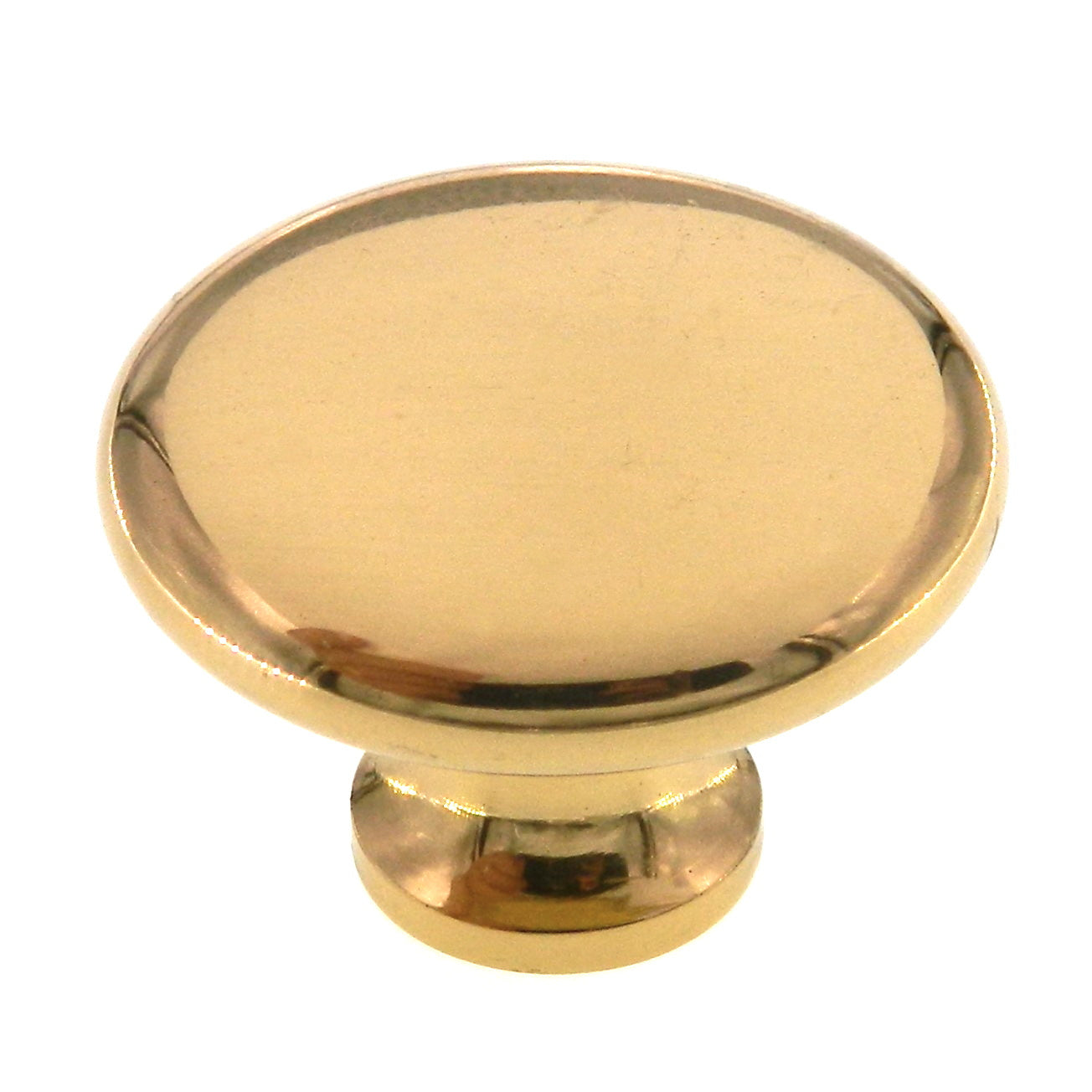 Amerock Advantage Bright Brass 1-1/2" Round Cabinet Knob Pull BP1425-3