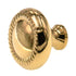 Amerock Solid Brass Rope Edge 1 1/2" Round Cabinet Knob Pull BP1428-3