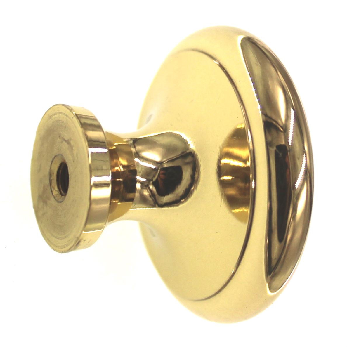 Amerock Colonial Polished Brass Solid Brass 1 1/2" Round Cabinet Knob BP1431-3