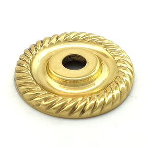 Amerock 1 1/4" Polished Brass Round Cabinet Knob Backplate BP1436-3
