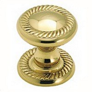 Amerock 1 1/4" Polished Brass Round Cabinet Knob Backplate BP1436-3