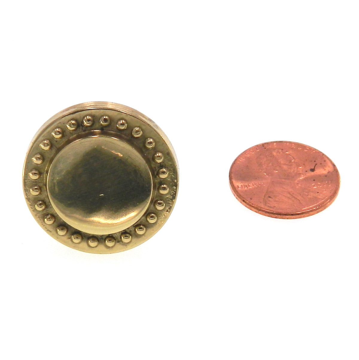 Amerock Advantage Bright Brass 1" Round Cabinet Knob Pull BP1440-3