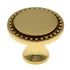 Amerock BP1441-3 Solid Polished Brass 1 1/4" Beaded Edge Cabinet Knob Pull 