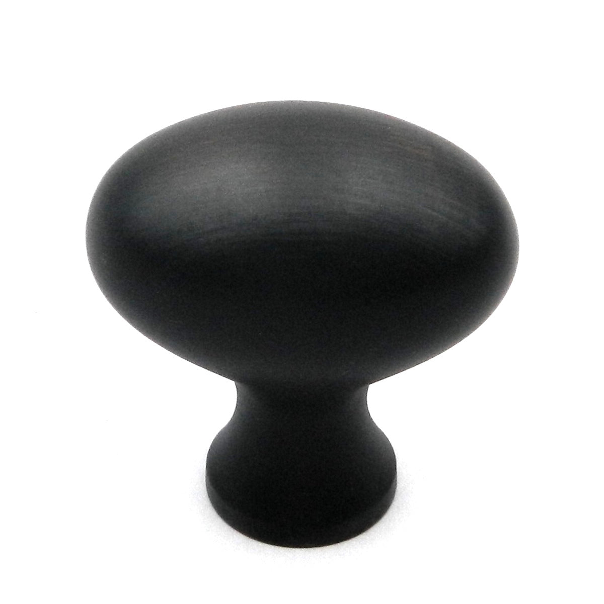 Amerock Oil-Rubbed Bronze Solid Brass 1 1/4" Oval Cabinet Knob BP1443-ORB