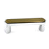Amerock BP1444-263 Polished Chrome 3"cc Cabinet Pull with Brass Flat Top Allison