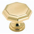 Amerock Allison BP1447-3 Solid Brass 1 3/8" Octagon Cabinet Knob Pull