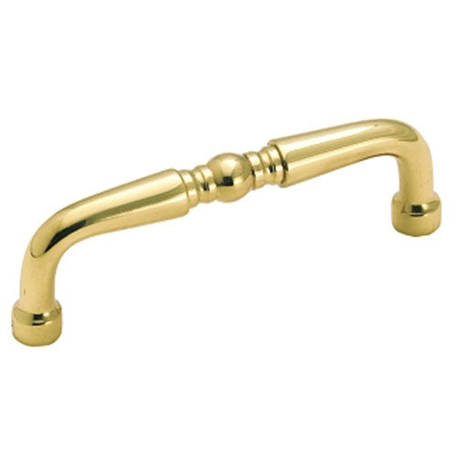 Amerock BP1450-3 Polished Brass 3"cc Solid Brass Cabinet Arch Pull Allison