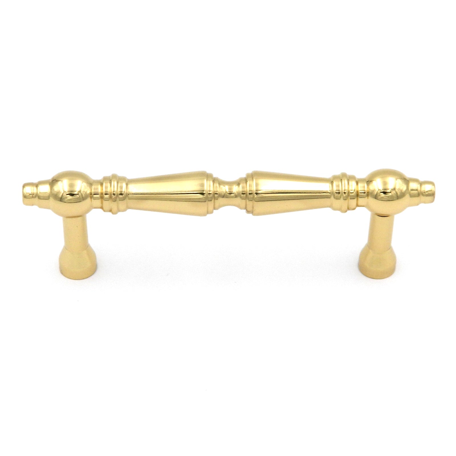 Amerock Bright Brass Solid Brass 3"cc Elegant Bar Pull BP1453-3