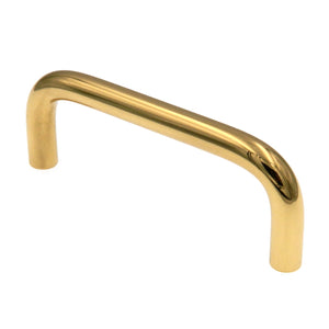 Amerock BP1460-3 Polished Brass 3"cc Solid Brass Cabinet Arch Pull Wire Pulls