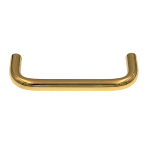 10 Pack Amerock BP1460-3 Polished Brass 3"cc Solid Brass Cabinet Pull Wire Pulls