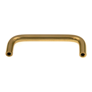 10 Pack Amerock BP1460-3 Polished Brass 3"cc Solid Brass Cabinet Pull Wire Pulls