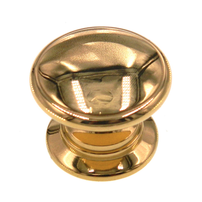 Amerock BP1466-3 Solid Polished Brass 1 1/4" Cabinet Knob Pull Hint of Heritage