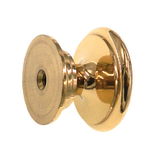 Amerock BP1466-3 Solid Polished Brass 1 1/4" Cabinet Knob Pull Hint of Heritage