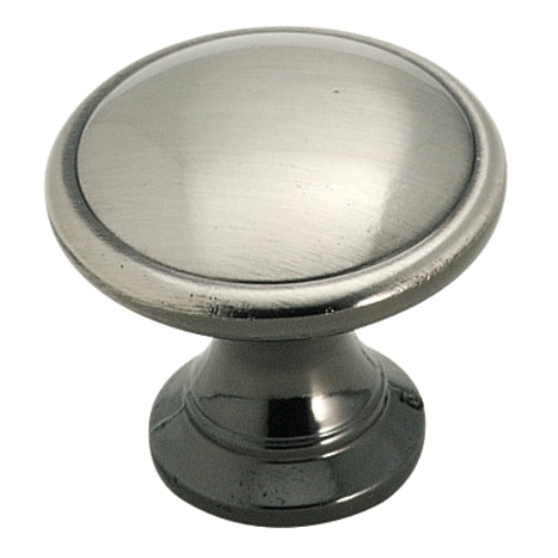 BP1466-PWT Pewter (Silver) Round Disc 1 1/4" Cabinet Knob Pulls from Amerock Hardware
