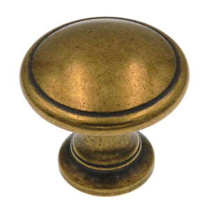 Amerock Hint of Heritage BP1466-R1 Regency Brass 1 1/4" Cabinet Knob Pull