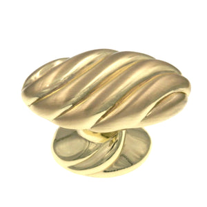 Amerock BP1474-O74 Sterling Brass 1 1/2" Oval Cabinet Knob Pull Expressions