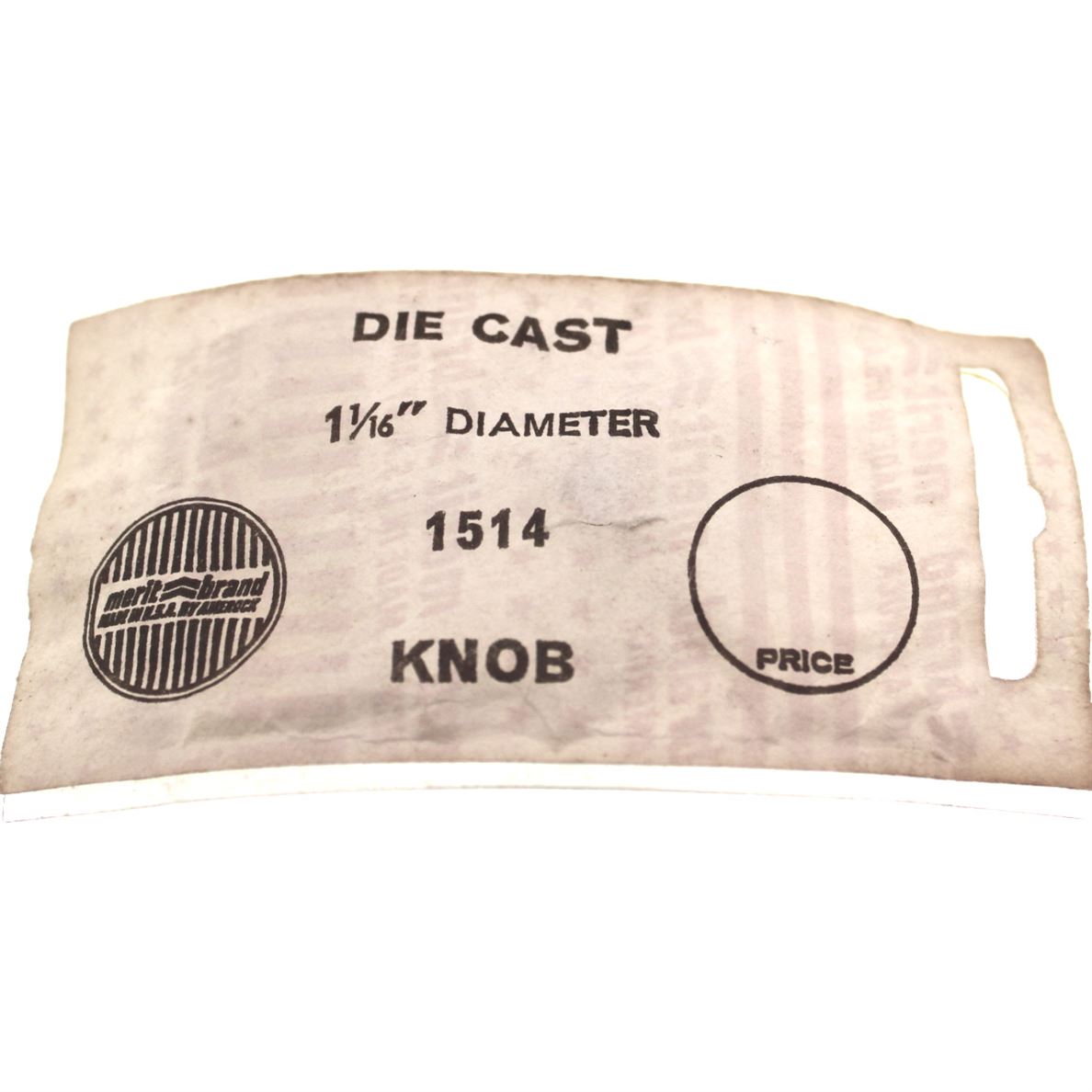 Merit By Amerock 1960's Polished Chrome 1 1/16" Round Cabinet Knob BP151426