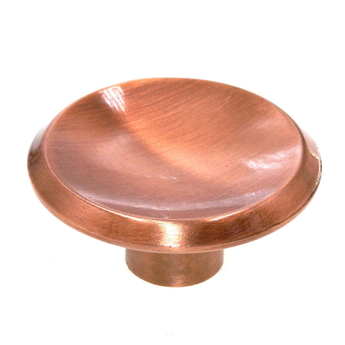 Vintage Amerock Merit cóncavo cobre satinado 2" perilla redonda para gabinete BP1517-41