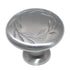Amerock Nature's Splendor Satin Nickel 1 3/4" Leaf Cabinet Pull Knob BP15812G10