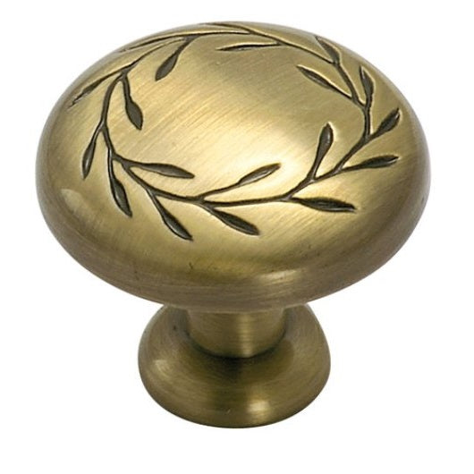 BP1581-EB Elegante latón 1 1/4" perilla de gabinete de hoja de hongo tira Amerock Hardware