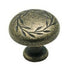Amerock Inspirations BP1581-R2 Tirador de perilla para gabinete de hoja de latón desgastado de 1 1/4"