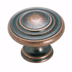 BP1586-WC Weathered Copper 1 3/8" Rings Cabinet Knob Pull Amerock Inspirations