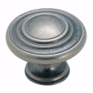 Amerock Inspirations BP1586-WN Weathered Nickel 1 3/8" Ringed Cabinet Knob Pull