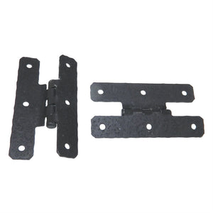 Pair Amerock Hammered Colonial Black 3/8" Offset "H" Hinges A1652-CB