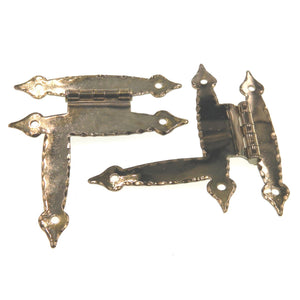 Pair Amerock Spade Tip Polished Brass 3/8" Offset "HL" Hinges BP1679-3