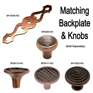 Amerock BP19206-WC Weathered Copper Victorian Knob Backplate