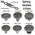 10 Pack Amerock 1 1/4" Weathered Nickel Round Cabinet Knob BP53017-WN