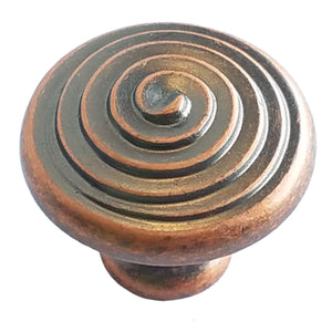 Amerock Divinity BP19252-WC Weathered Copper 1 1/8" Spiral Cabinet Knob Pull