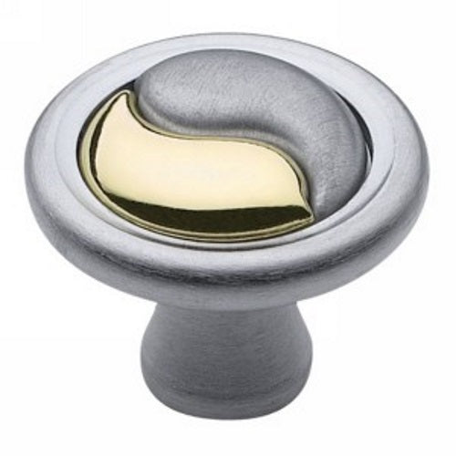 Amerock Yin Yang BP19255-CCB Cromo cepillado 1 1/4" Tirador de perilla para gabinete