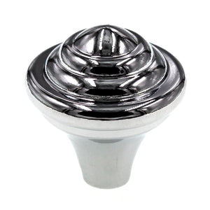 Amerock Abstractions 1 1/4" Ringed Cabinet Knob Polished Chrome BP1925726