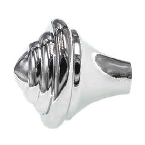 Amerock Abstractions 1 1/4" Ringed Cabinet Knob Polished Chrome BP1925726