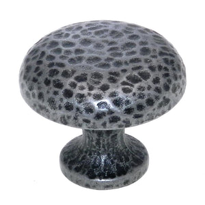 Amerock Eclectic Round Hammered Iron 1-1/4" Cabinet Knob Pull BP19300-RIN
