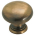 Amerock Brass Classics BP1950-AE - Pomo para gabinete (latón macizo, inglés antiguo, 1 1/4 pulgadas)