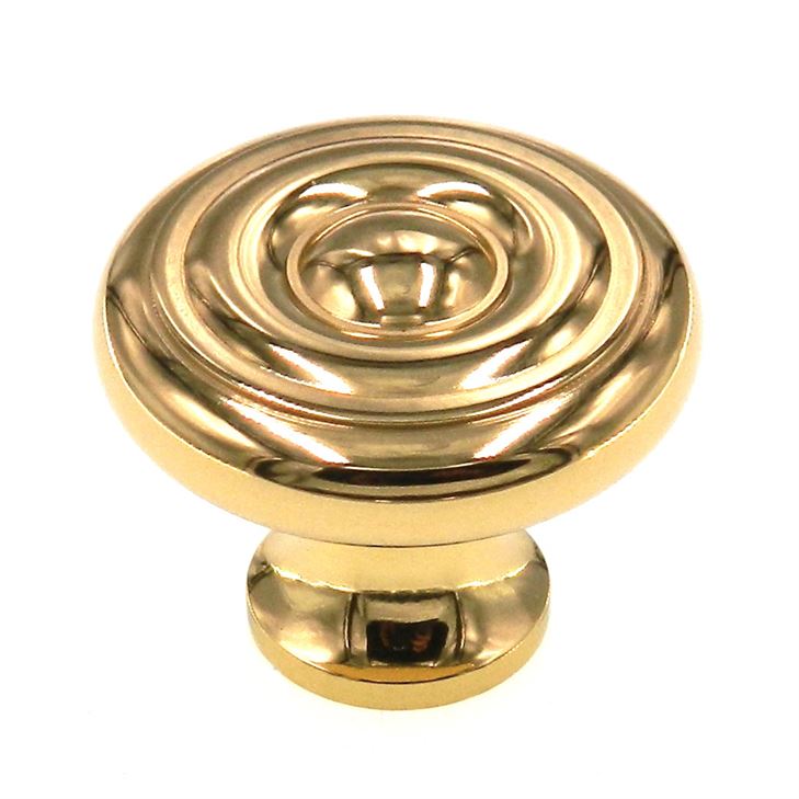 Amerock Allison Solid Brass 1 1/4" Ridged Cabinet Knob BP1953-B