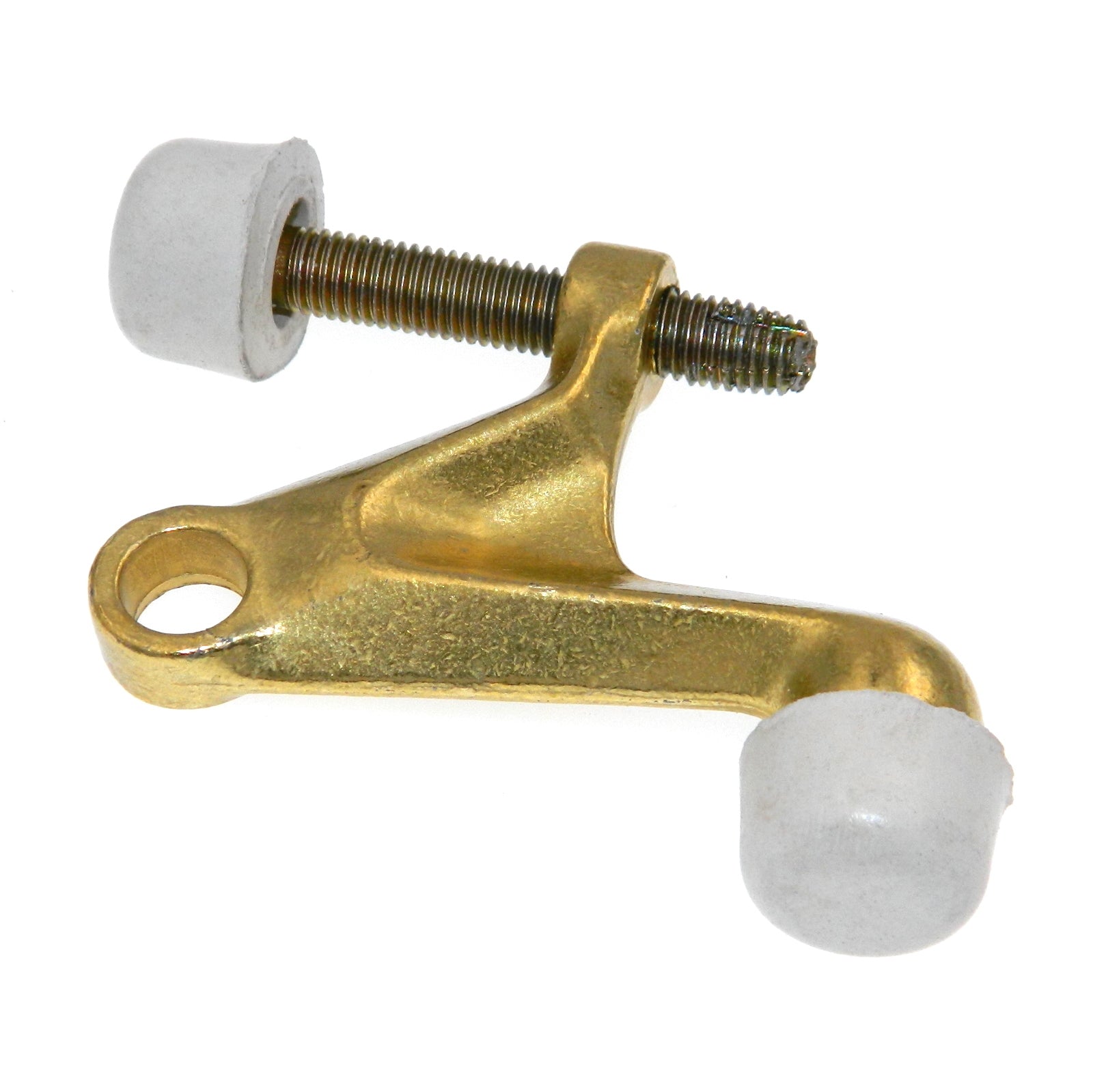 Amerock BP2256-3 Polished Brass Heavy Duty Hinge Pin Doorstop with Rubber Tips