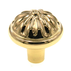 Amerock Heritage Brass 1 1/4' Polished Brass Round Cabinet Knob Pull BP2376-B
