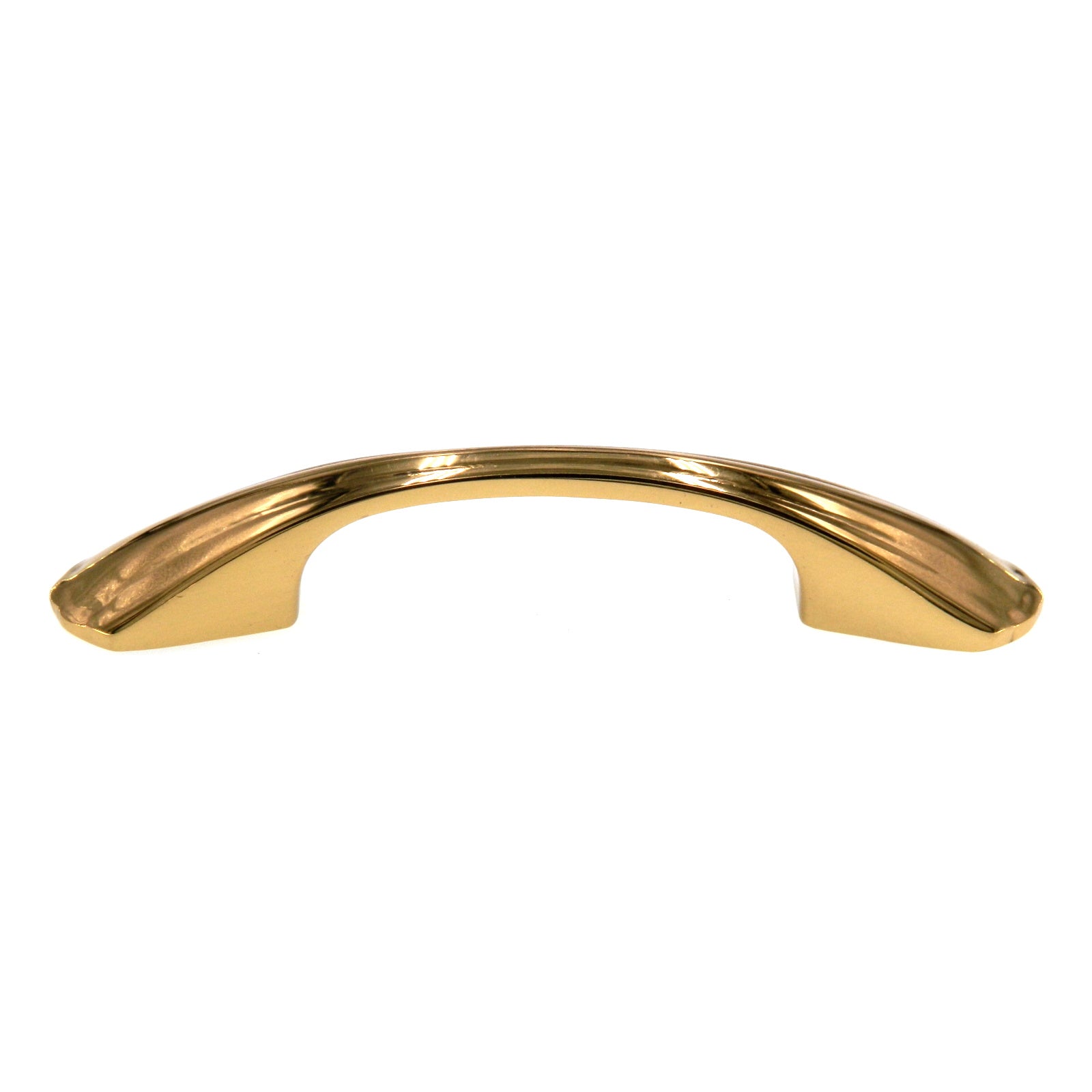 Amerock Heritage BP2379-B - Tirador de arco para gabinete (latón brillante, 3 3/4" (96 mm) cc)