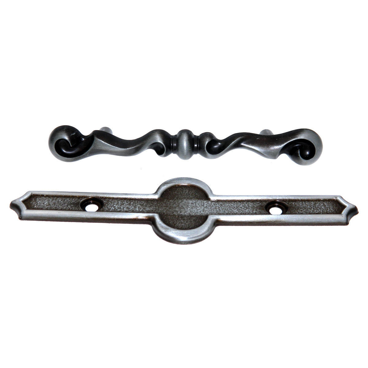 Vintage Amerock Cortina Antique Silver 3"cc Cabinet Bar Pull Handle BP238-AS